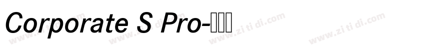Corporate S Pro字体转换